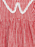 LC Waikiki Checkered Krinkle Lace Detail Girls Dress
